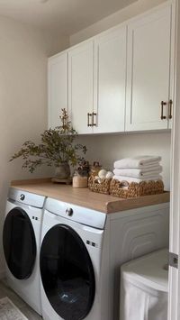 Cozy and refreshing organization of laundry room Credit @bymichellelei  . . . . . . . . #diydecor #diyideas #diylove #diy #dıy #diyinspiration #interior_and_living #interiorgoals #interiorideas #interiorstyle #interiordecor #interiordesign #interiorinspo #interiorlove #interiorhome #decorinspiration #decorgoals #decorlovers #decorcrushing #decorideas #decorationideas #decorationinterieure  🔶All Credit goes to owner🌸no intention of copyright infringement  🔶Dm for Credits & removal