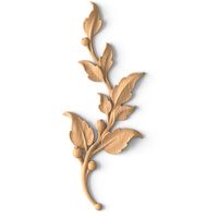 Discover our exquisite solid wood appliques for furniture, featuring a delicate design of thin branches with miniature flower buds, expertly handcrafted for elegance. Available in both left and right orientations, these appliques bring sophistication to a