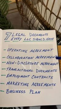 Legal documents every LLC should have