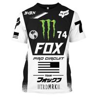 Look your best in the Fox Racing T-Shirt. The material is ultra-soft and provides a perfect fit. Fitting all shapes and sizes, you'll feel confident knowing you look stylish and unique. Item Type: T-ShirtCollar: O-NeckSleeve Length (cm): ShortSleeve Style: RegularHooded: NoMaterial: Polyester and SpandexPattern Type: PrintStyle: Casual Shirt Size Chest Width (Inches) Shirt Length (Inches) Chest Width (CM) Shirt Length (CM) S 34.65 24.41 88 62 M 36.22 25.20 92 64 L 37.80 25.98 96 66 XL 39.37 26.7