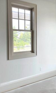 Trim is painted Benjamin Moore Smokey Taupe. Credit: a living house