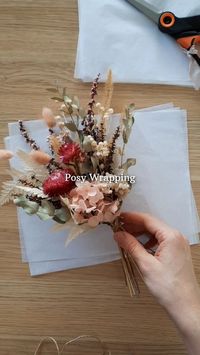 Delicate flowers need delicate wrapping. At Bracken & Berry, we love to keep our sweet dried flower posies the star of the show by wrapping with soft layers of tissue paper. Dried flower posies make thoughtful gifts on their own or a sweet add-on to a hamper.