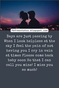 Missing You Poems For Husband