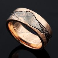 Mountain Beach Wedding Band