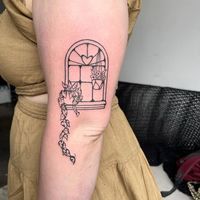 🗡Addie Kat🗡 on Instagram: "🪟 . . . . . . . . . . . . . . . . . . . #windowtattoo #stilllifetattoo #linework #lineworktattoo #nyctattoo #brooklyntattoo #manhattantattoo #austintattoo #texastattoo #latattoo #atltattoo #londontattoo #qttr #queertattoo"