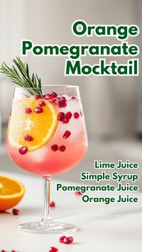 Orange Pomegranate Mocktail