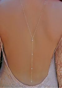 Hey, I found this really awesome Etsy listing at https://www.etsy.com/listing/477522003/wedding-necklace-back-necklace-cz-and