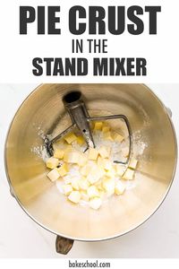 Learn how to make pie dough with a stand mixer with this easy recipe. This recipe makes an all-butter pie crust that is flaky.