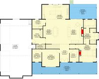 Modern Farmhouse Plan with Home Office and Flex Room - 365000PED | Architectural Designs - House Plans