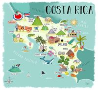 Costa Rica map illustrated by Sernur Isik. This is a digital file, you can print up to A3 paper. If you would like to have a physical print please contact me. Please note that this is a digital file, delivered to you immediately upon purchase for download. Given the nature of the delivery, no refunds/exchanges are offered. TERMS OF USE ---------------------------------- For PERSONAL USE only. Not for commercial use or for sharing and/or reselling of file(s).