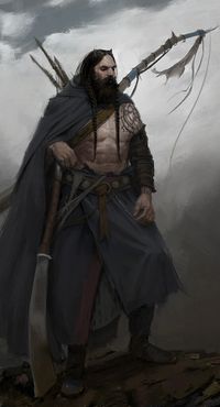 Etan - The Barbarian, Jeff McAteer on ArtStation at https://www.artstation.com/artwork/xzm6VR