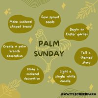 Our family at Wattle Creek on Instagram: “Palm Sunday traditions. What are some of traditions you would add? Throughout time a variety of customs of differing qualities have been…”