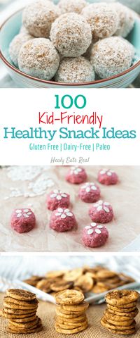 Kid Friendly Healthy Snack Ideas (Gluten Free, Dairy-free & Paleo)--- these snacks are great for on the go and are good for kids and adults!