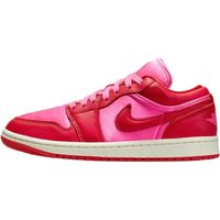 Women's Air Jordan 1 Low SE Pink Blast/Chile Red-Sail Size: 7.5.  Gender: female.  Age Group: adult.