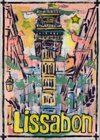 Saatchi Art Artist Borai Kahne Ateliers; Painting, "European Capital Cities - Lissabon" #art