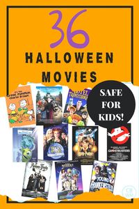 36 Halloween Movies Safe for Kids! Get 36 ideas of kid-friendly halloween movies. These are great for family movie night. Family movie night is always a relaxing way to spend an evening as a family. It is fun to watch movies with kids, but it can be hard to find something appropriate for them that you will also enjoy. This list can help you get ideas for what you can watch together this Fall!