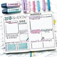 D i e m m y on Instagram: “A 2018 in a review spread inspired by @christina77star I love having a spread to reflect on my year in 2018. I try to focus more on the…”