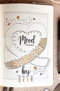 Need the perfect layout to try this Fall for your mood tracker!? Check out these October, Halloween, and Fall themed mood tracking spreads for inspiration! #moodtracker #bujoinspo #bulletjournal #bujoideas