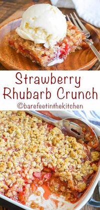 Strawberry Rhubarb Crunch