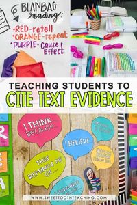 Teaching Students How to Cite Text Evidence - Sweet Tooth Teaching