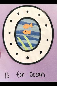 O is for Ocean! These letter of the week crafts are a fun way for toddlers, preschool, pre-k, or kindergarten kids to learn their alphabet and letter sounds.