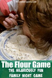 My family used to play this fun family night game when I was a kid. So funny! The Flour Game is the perfect game idea to play indoors, outdoors, for family reunions, or at whatever party.