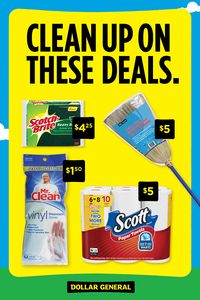 Freshen up the house and keep it that way with deals on everyday cleaning supplies at your neighborhood Dollar General. #CleanUp #SpringCleaning #TidyingUp