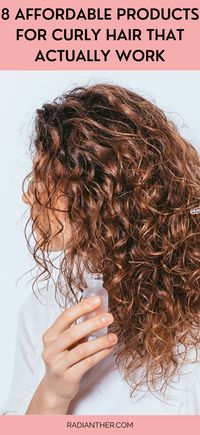 Are you struggling with fine, frizzy curly hair that can't be tamed but don't want to spend an arm and a leg on products? These drugstore curly hair products will hold you down even in humid weather! #curlyhair #curlyhairroutine #curlyhaircare