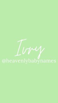 I V R Y [I’ve-ree]  ♡ Gender: Feminine  ♡ Meaning: archer-soldier, bowman  ♡ Rank: 10,410  ♡ Nicknames: Ree, Iv, Ivy  ♡ Spelling Variations: Ivrie  ♡ Middle Name Combo Ideas: Ivry Lennox, Ivry Maisyn, Ivry Wrennon  ~💚give Ivry a middle name!💚~  #babynames #baby #name #babygirl #babyboy #babynamereveal #namereveal #babyname #babynamesuggestion #namesforboys #namesforgirls #pregnancy #uniquenames #pregnancyannouncement #prettynames #genderreveal #expecting #girl #boy #names #motherhood #newborn #ivry #daniellamonet #gio #ivory #archer #soldier #bow #rare