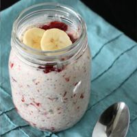 Strawberry Banana Overnight Oats - Healthy Recipes: Mason Jar Meals and Desserts - Shape Magazine