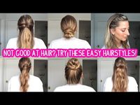 NOT GOOD AT HAIR? TRY THESE EASY HAIRSTYLES THAT ARE PERFECT FOR BEGINNERS- Short, Medium, Long Hair - YouTube