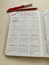 Period tracker ideas #period #periodtracker #bulletjournaling