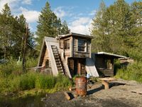 Riverside a-frame in Seward, Alaska.