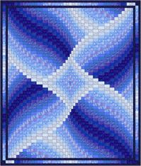 Blue Lily Bargello Quilt Pattern - Etsy