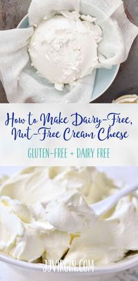 This simple recipe for homemade Paleo cream cheese is nut-free, dairy-free, soy-free and SUPER tasty! So good, you could just eat it with a spoon! Get this dairy free, gluten free recipe now......