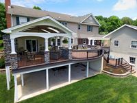 Custom Azek Deck / Barreled Porch - New Holland, PA | Sq Ft | Keystone Custom Decks