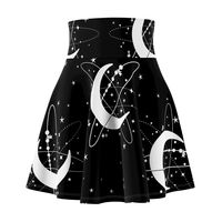 A versatile fit AOP skater skirt with a cozy, soft touch and a casual look. Inspired by the freedom of creativity, it will instantly become your everyday favorite. .: 95% Polyester 5% Spandex .: Versatile fit .: Printed on care label in black color .: White thread color .: Assembled in the USA from globally sourced parts