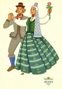 LATVIEŠU TAUTAS TĒRPI LATVIAN FOLK COSTUMES