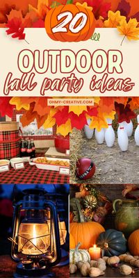 Check these 20 creative fall outdoor party ideas! From menu tips to fun yard games, make your fall event unforgettable! Find the perfect outdoor fall party ideas including recipes, decorations and more.