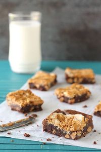 Small Batch Peanut Butter Swirl Brownies In A Loaf Pan