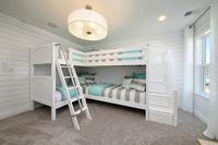 As corner bunk beds for four, you can easily sleep kids or adults very comfortably. This specialty bunk is amazing because it is essentially a custom-built bed for your home.