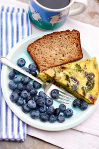 Slow-Baked Roasted Broccoli Frittata -- Creamy eggs meet caramelized veggies for a flavor-packed meatless meal that satisfies any time of day!