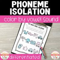 Looking to practice isolating the medial sound in CVC words? These differentiated CVC worksheets allow all students to practice this standard. Students will practice isolating the vowel sound and sorting words based on sound. Great for literacy centers and morning work. Differentiated so all students can work toward the same standard at their own pace. These worksheets are great for reviewing short vowel sounds. Especially for students that are confusing the vowel sounds and need short vowel sound review!Download the preview for 2 free sample worksheets.How it works:Students will color the words in the different vowel families to demonstrate their phonemic awareness or phonics understanding depending on the chosen worksheet. All worksheets are working toward the same standards but are diff