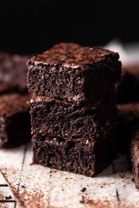 Ditch the boxed brownie mix and try these rich and chocolaty homemade brownies! These brownies have a crackly top with a dense and fudgy center.