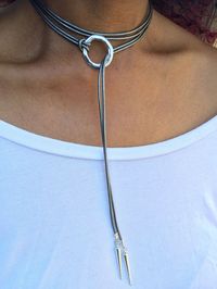 Leather Wrap Choker Spike Choker Wrap Around Choker Spike