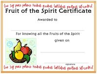 www.certificatetemplate.org-Fruit of the Spirit Certificate for your Kids Ministry!