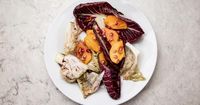 Persimmon and Pomegranate Salad with Bitter Lettuces Recipe - Los Angeles Times