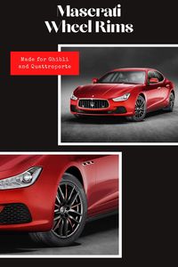 Stand out from the crowd this summer with Maserati’s 19” inch red and black wheels rims. Available for #Ghibli and #Quattroporte models, the red spokes are adorned to highlight the aggressive look of the uncompromisingly different wheel rim. Front tires wheels are 245/45 R19, while rear tires are 275/40 R19.  *** #wheels #19inchrims #19"rims #wheel rims #wheelsforsale #Maseratiwheels #maserati #maseratis #vehicleaccessories #granturismo #levante #customrims #customwheels #luxurycars #sportscars