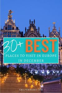 Explore the best places to visit in Europe in December with our guide! From festive markets to snowy landscapes, discover where to experience the magic of the holiday season. Whether you're dreaming of Christmas in Prague or New Year's in Paris, our resource has you covered with recommendations for memorable winter getaways in Europe. Start planning your December adventures today!