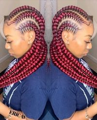 Jumbo feed-in stitch braids